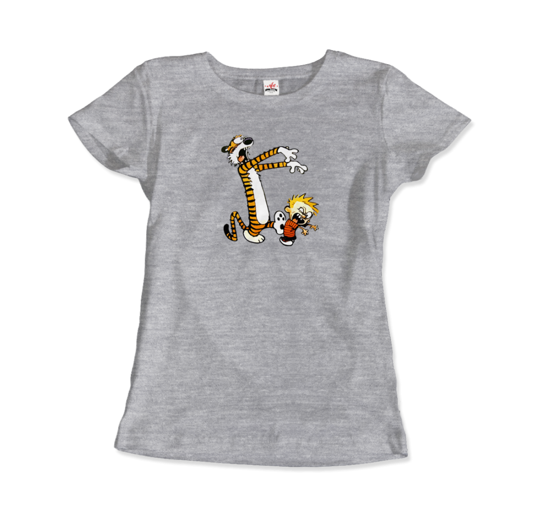 Calvin and Hobbes Playing Zombies T-Shirt-8