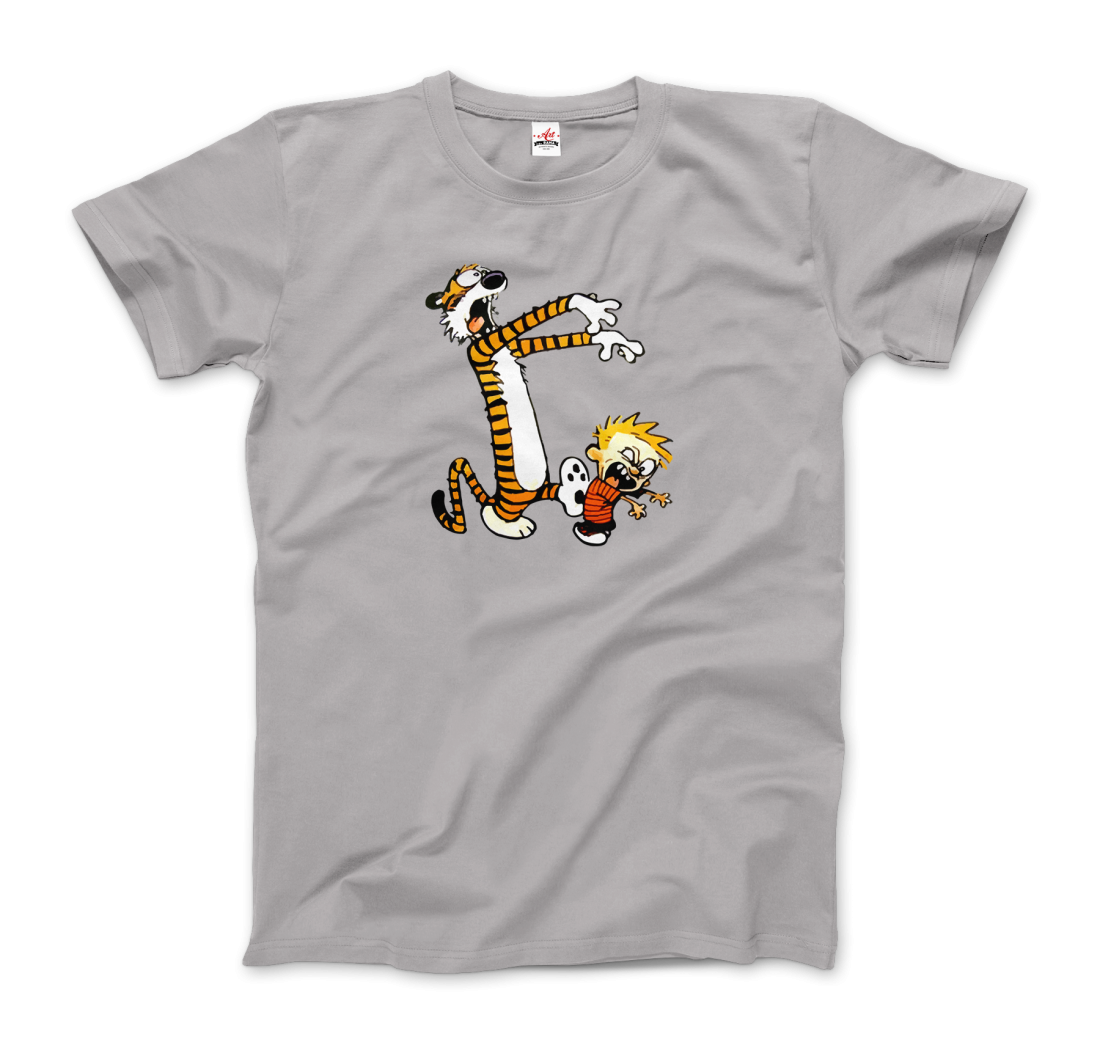 Calvin and Hobbes Playing Zombies T-Shirt-6