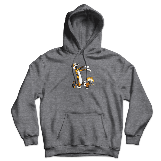 Calvin and Hobbes Playing Zombies Unisex Hoodie-0