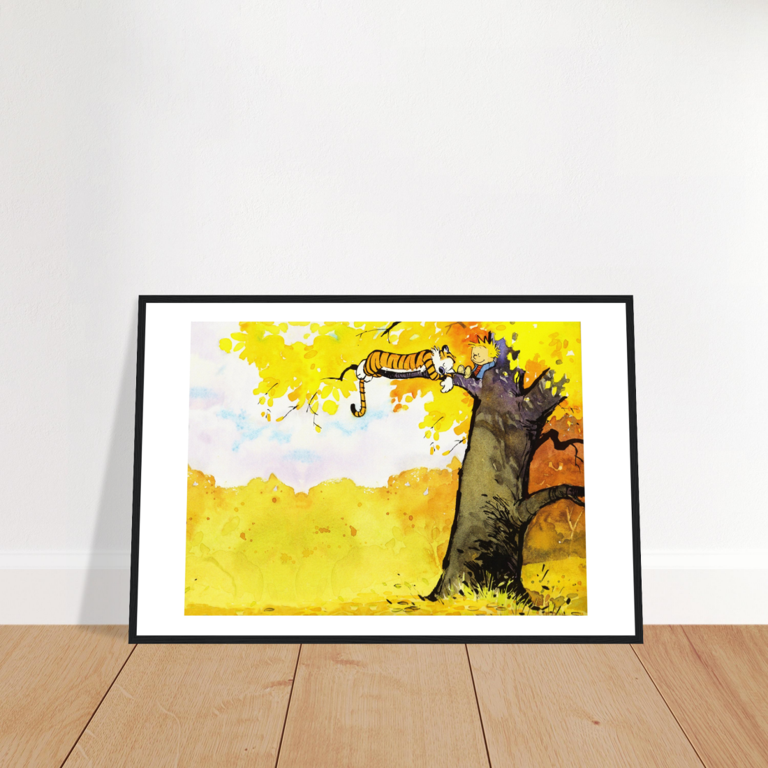 Calvin and Hobbes Resting on a Tree Poster-1