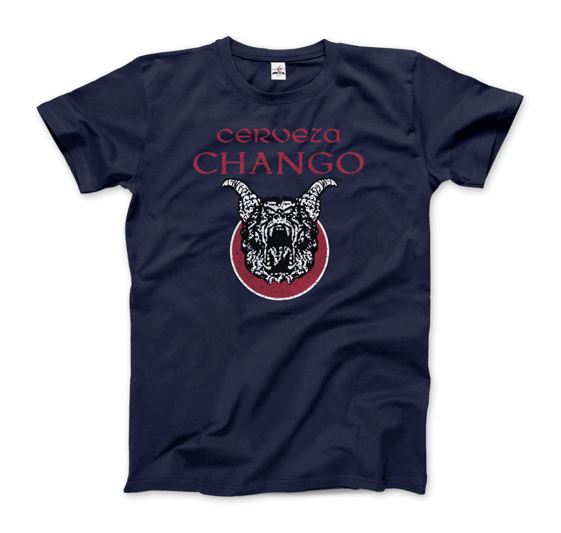 Cerveza Chango - Distressed Artwork T-Shirt-8