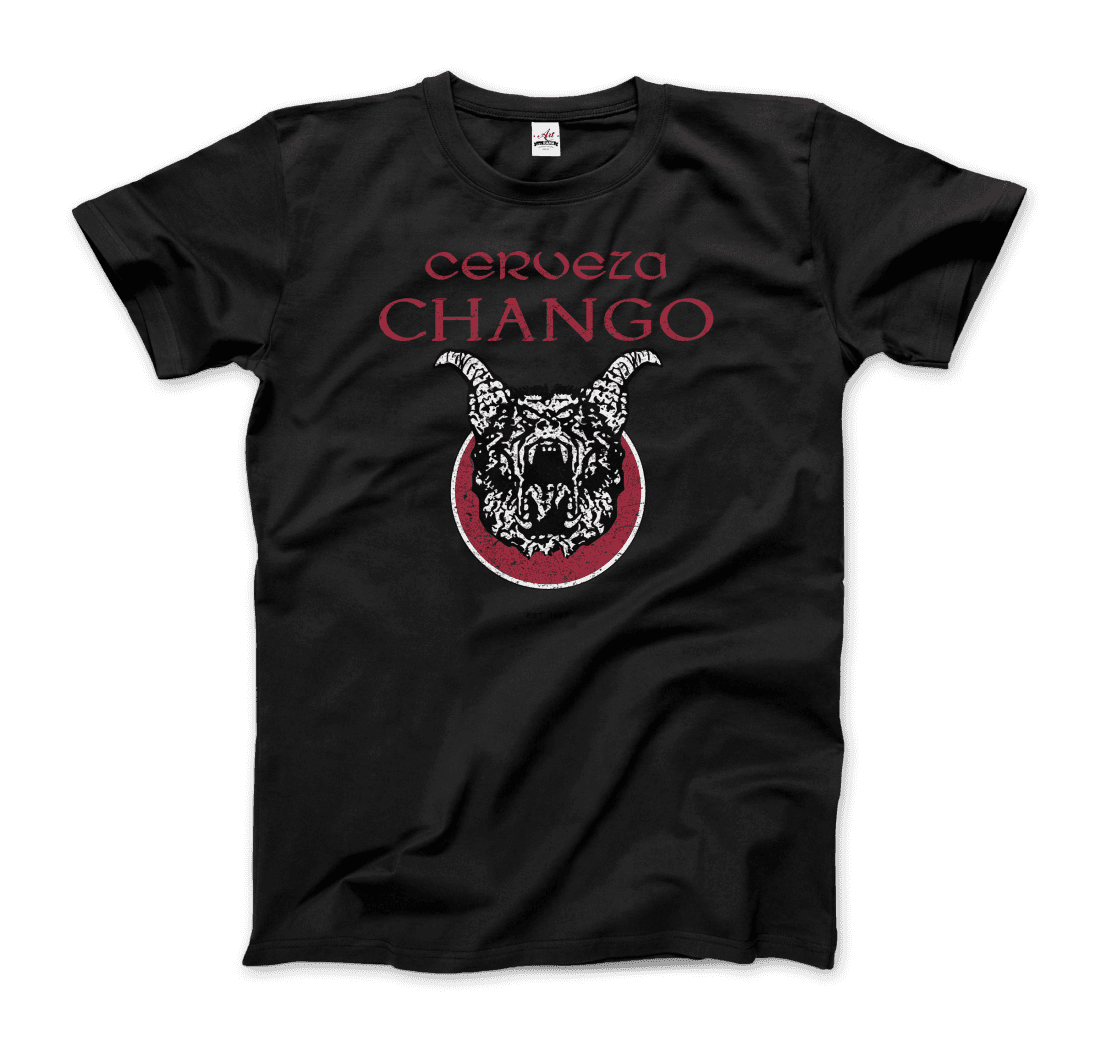 Cerveza Chango - Distressed Artwork T-Shirt-3