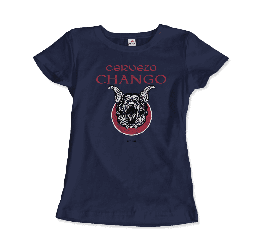 Cerveza Chango - Distressed Artwork T-Shirt-12