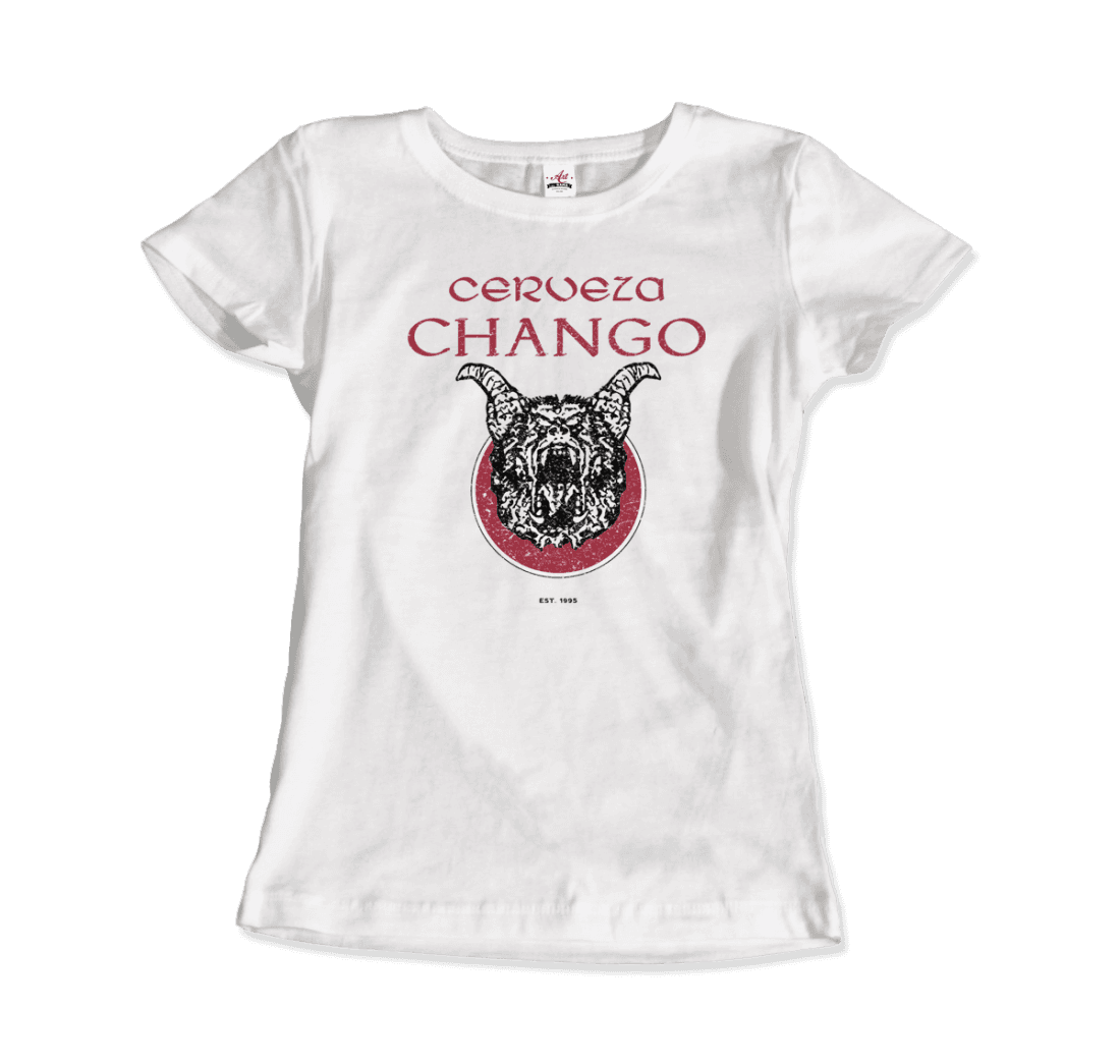 Cerveza Chango - Distressed Artwork T-Shirt-2