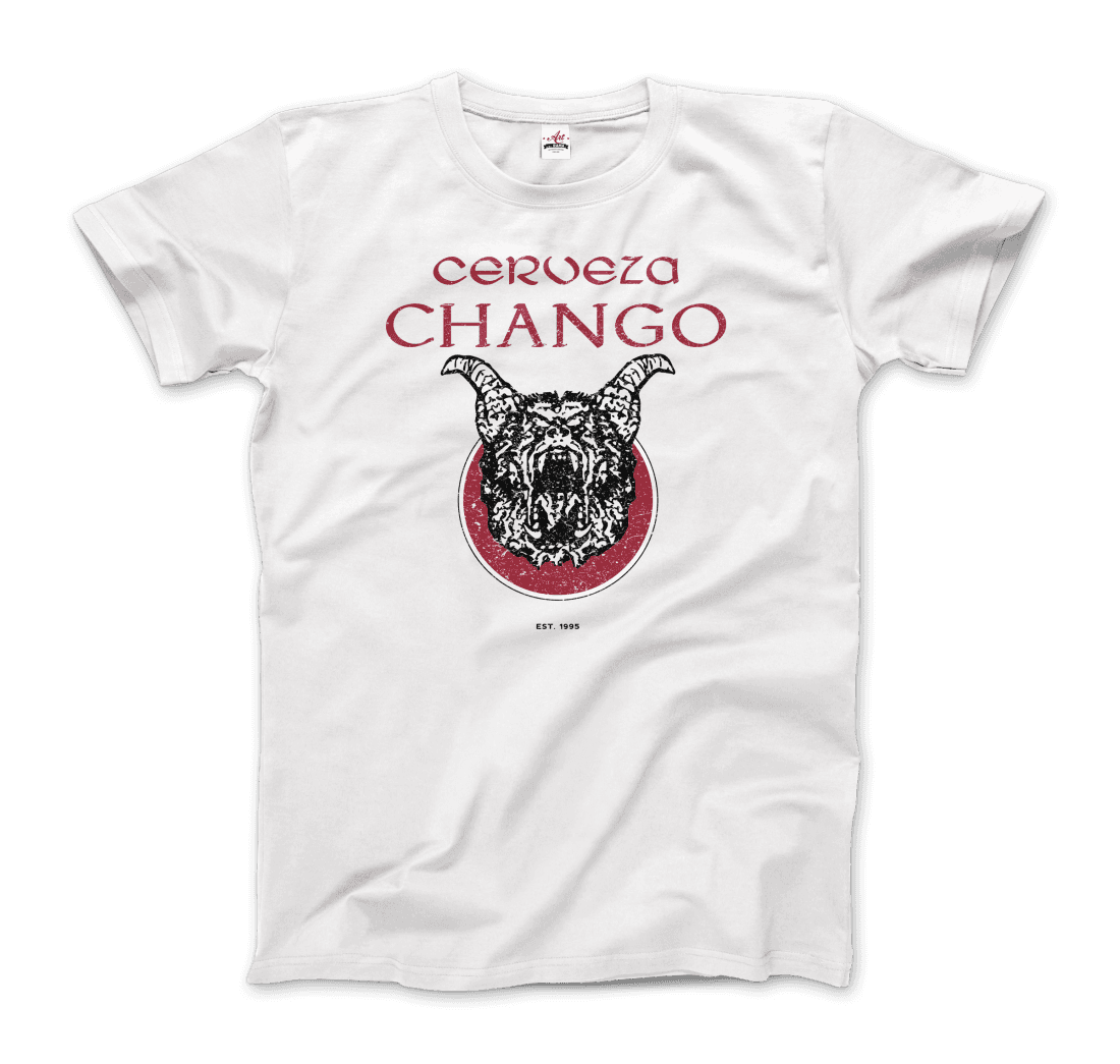 Cerveza Chango - Distressed Artwork T-Shirt-5