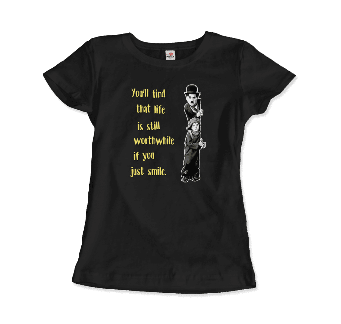 Charlie Chaplin Inspirational Quote T-Shirt-12