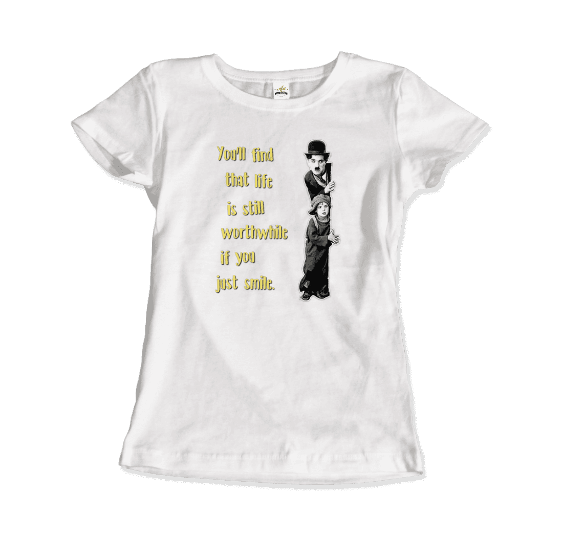 Charlie Chaplin Inspirational Quote T-Shirt-15