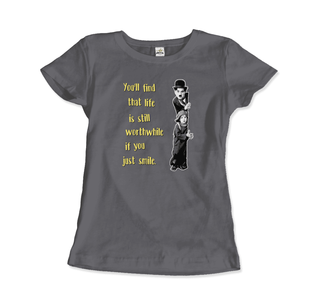 Charlie Chaplin Inspirational Quote T-Shirt-13