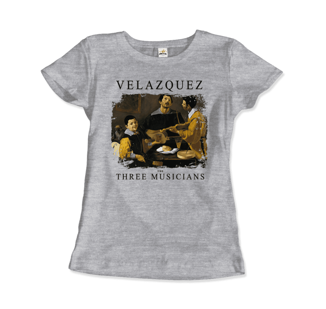 Diego Velazquez - The Three Musicians, 1622 Artwork T-Shirt-13