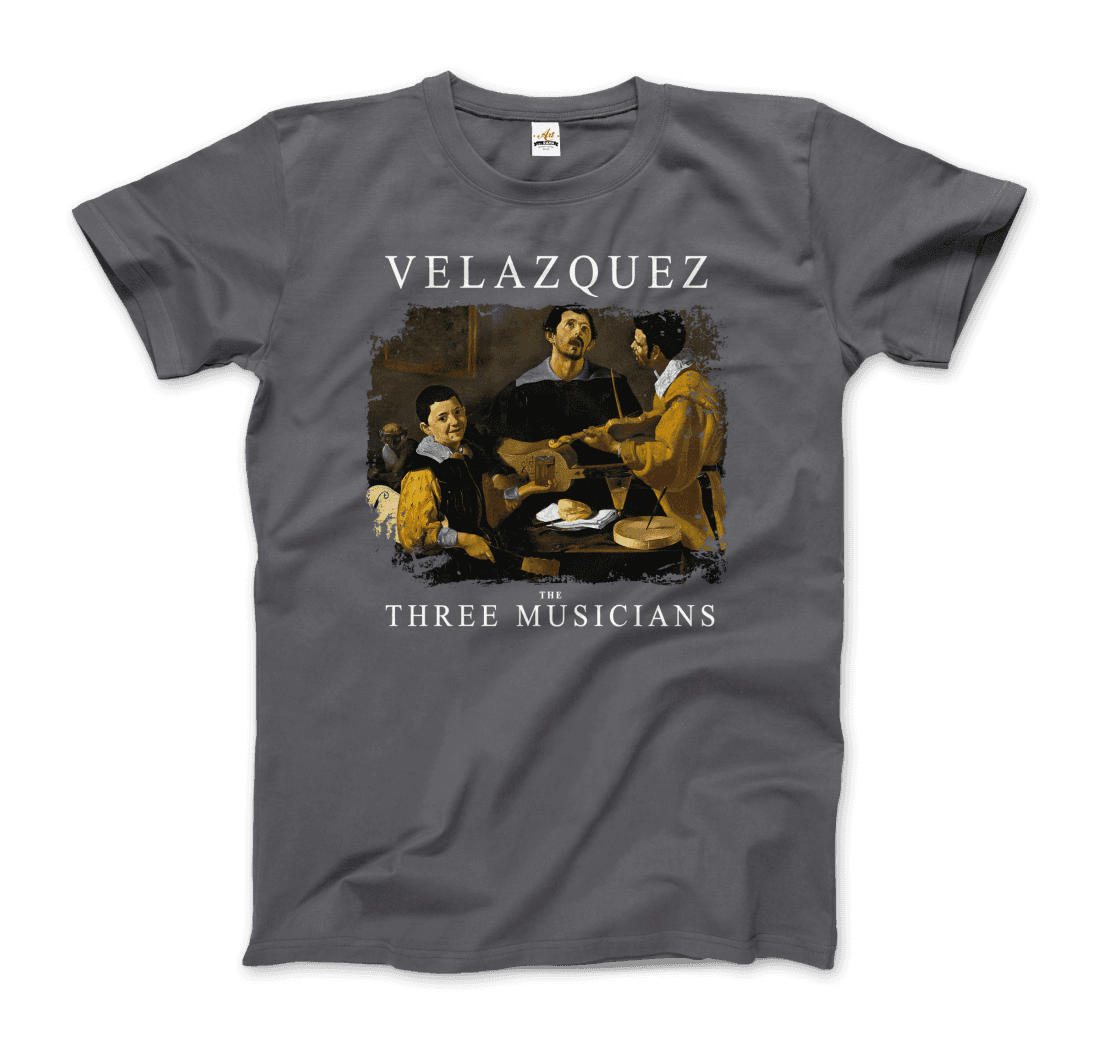 Diego Velazquez - The Three Musicians, 1622 Artwork T-Shirt-9