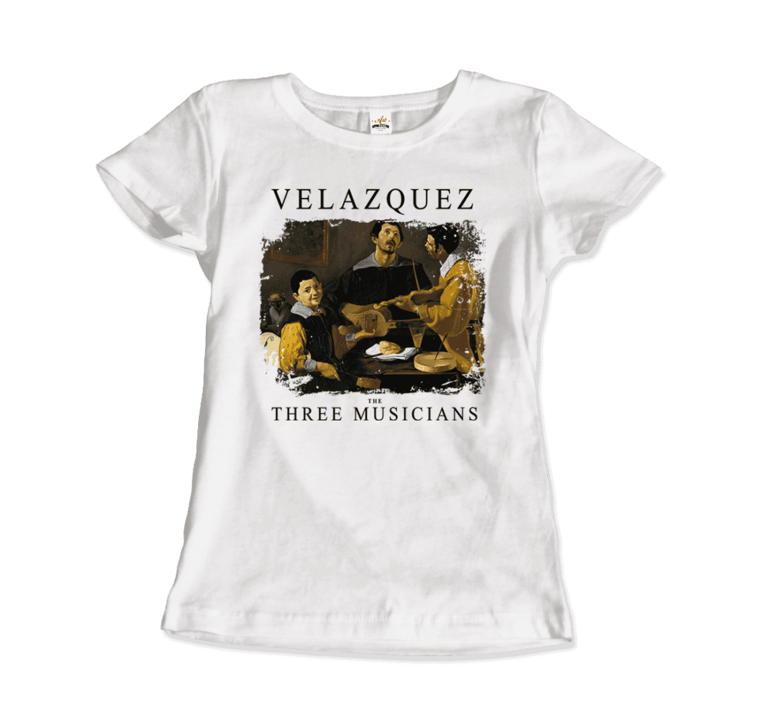 Diego Velazquez - The Three Musicians, 1622 Artwork T-Shirt-1