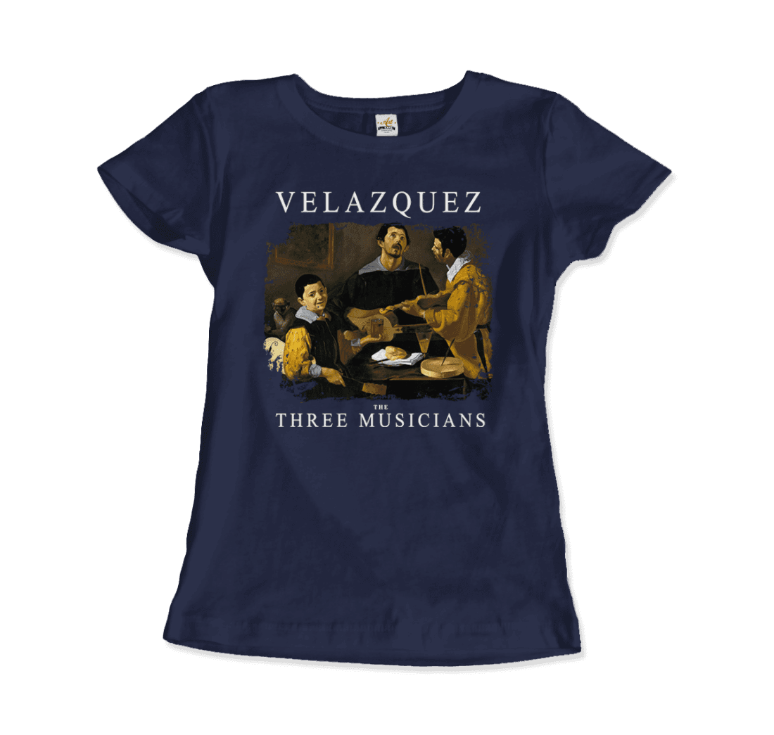 Diego Velazquez - The Three Musicians, 1622 Artwork T-Shirt-14