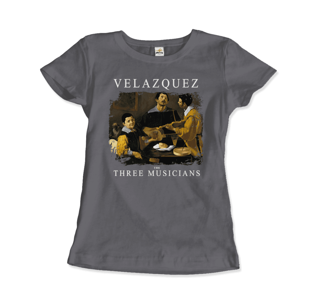 Diego Velazquez - The Three Musicians, 1622 Artwork T-Shirt-15