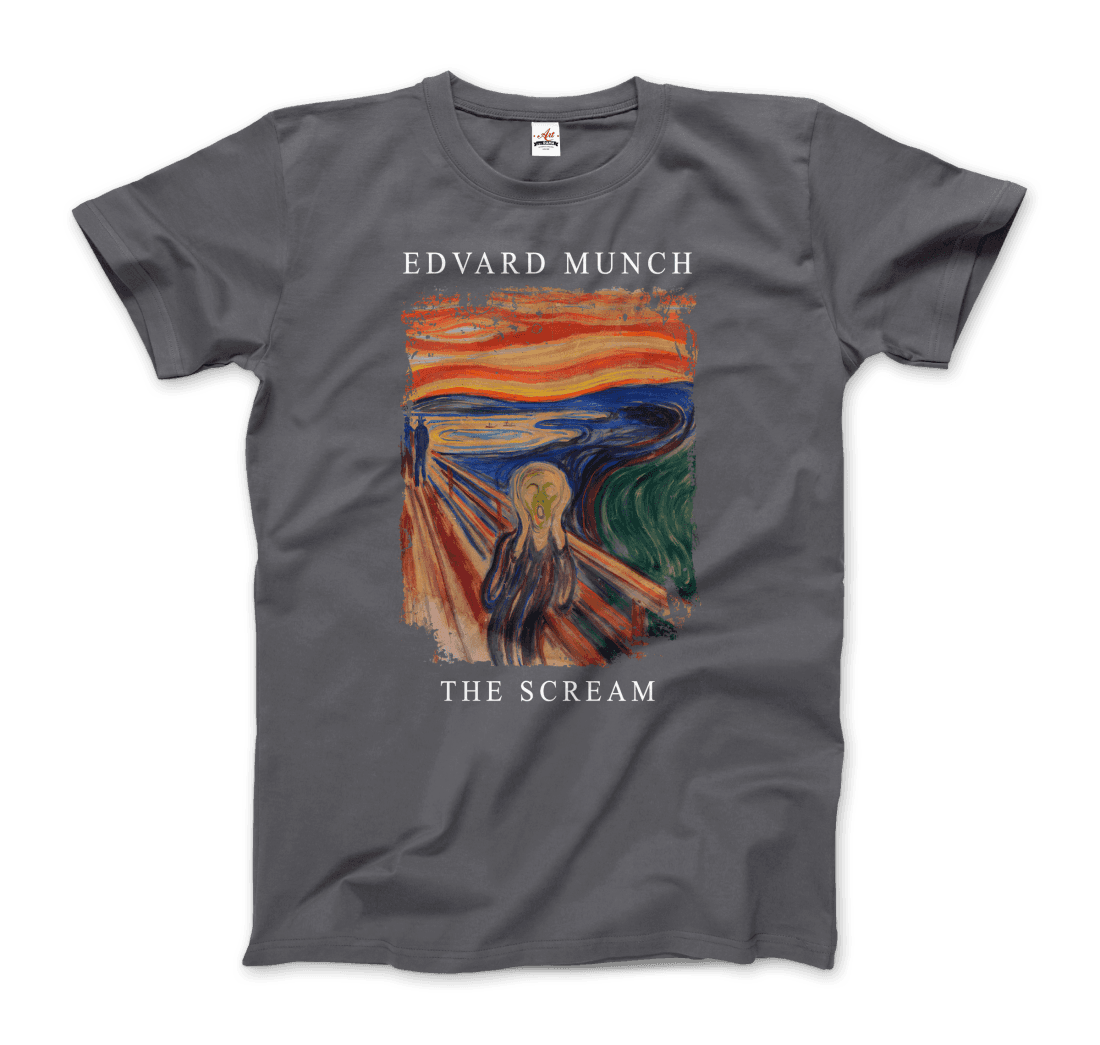 Edvard Munch - The Scream, 1893 Artwork T-Shirt-8