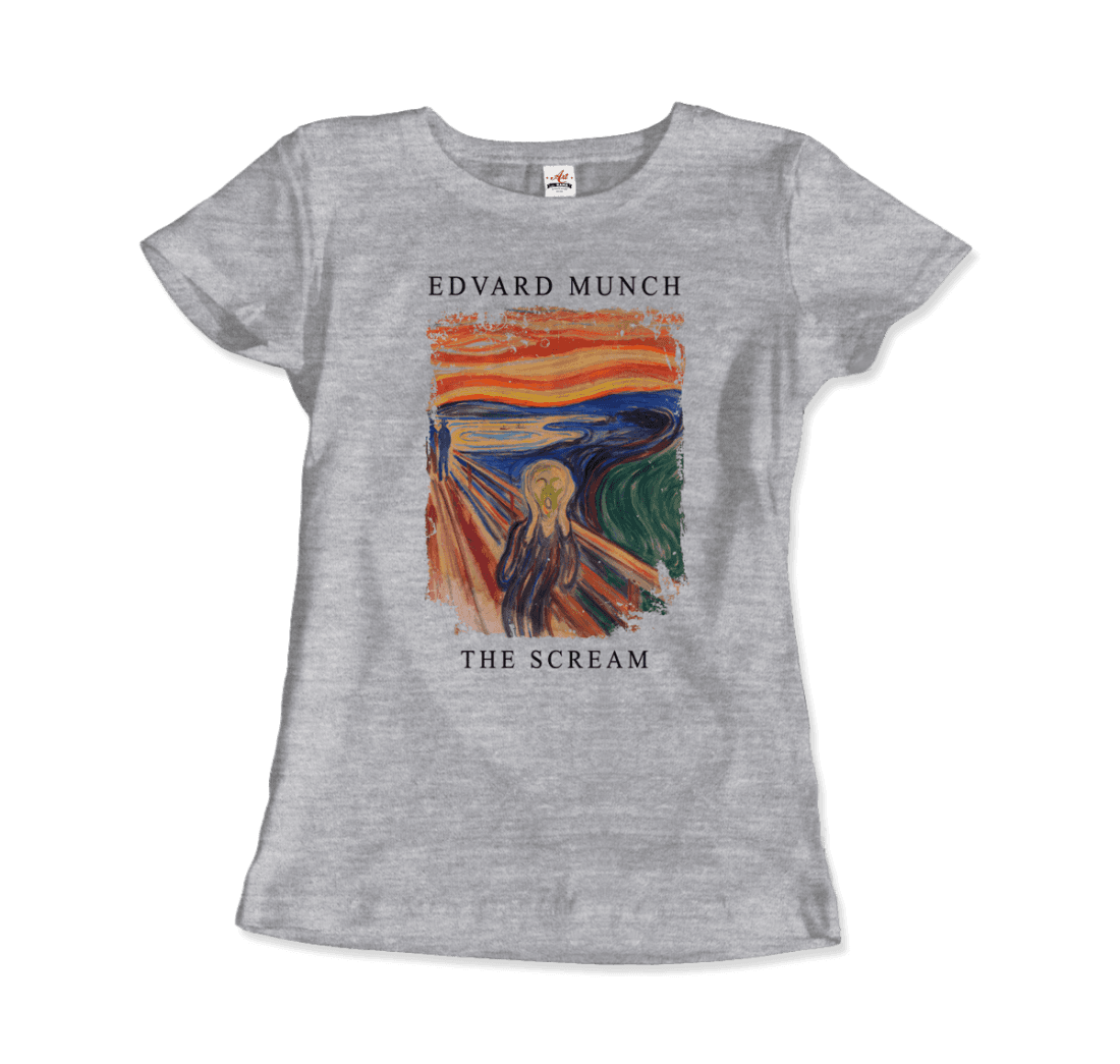 Edvard Munch - The Scream, 1893 Artwork T-Shirt-10