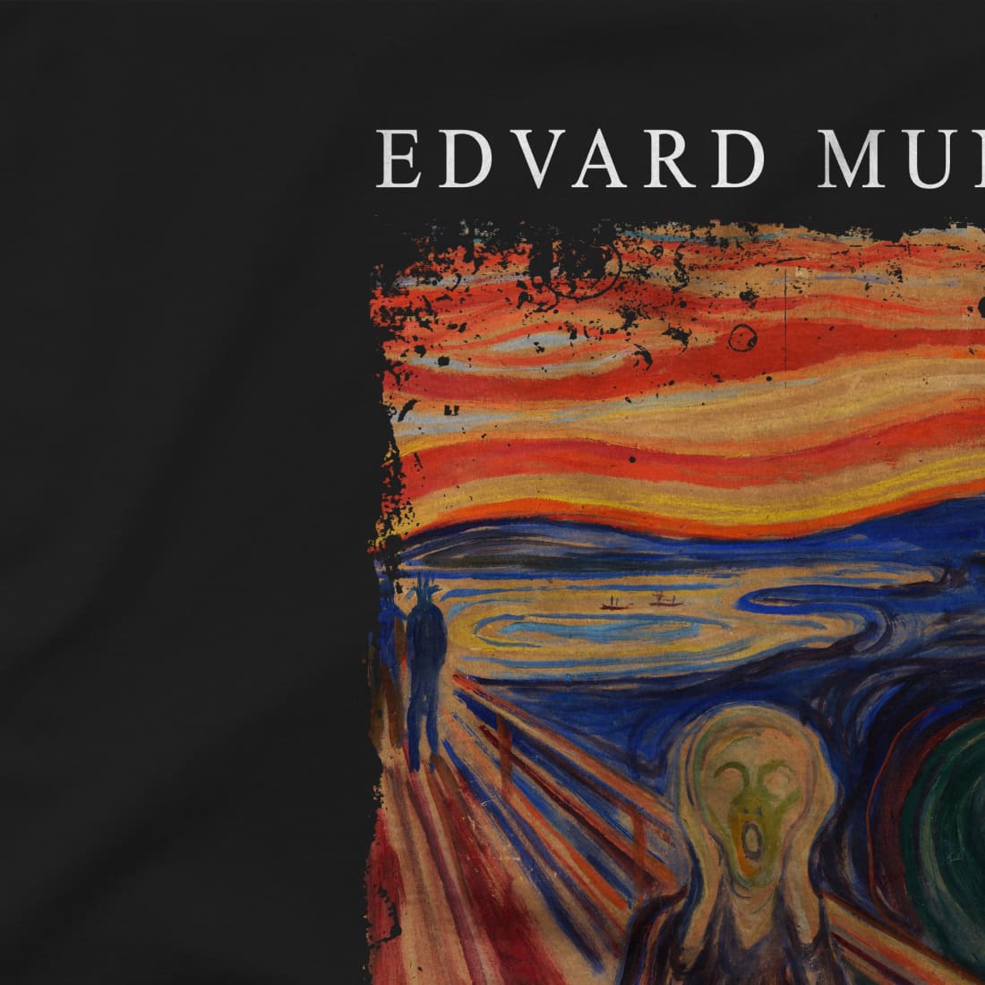 Edvard Munch - The Scream, 1893 Artwork T-Shirt-1