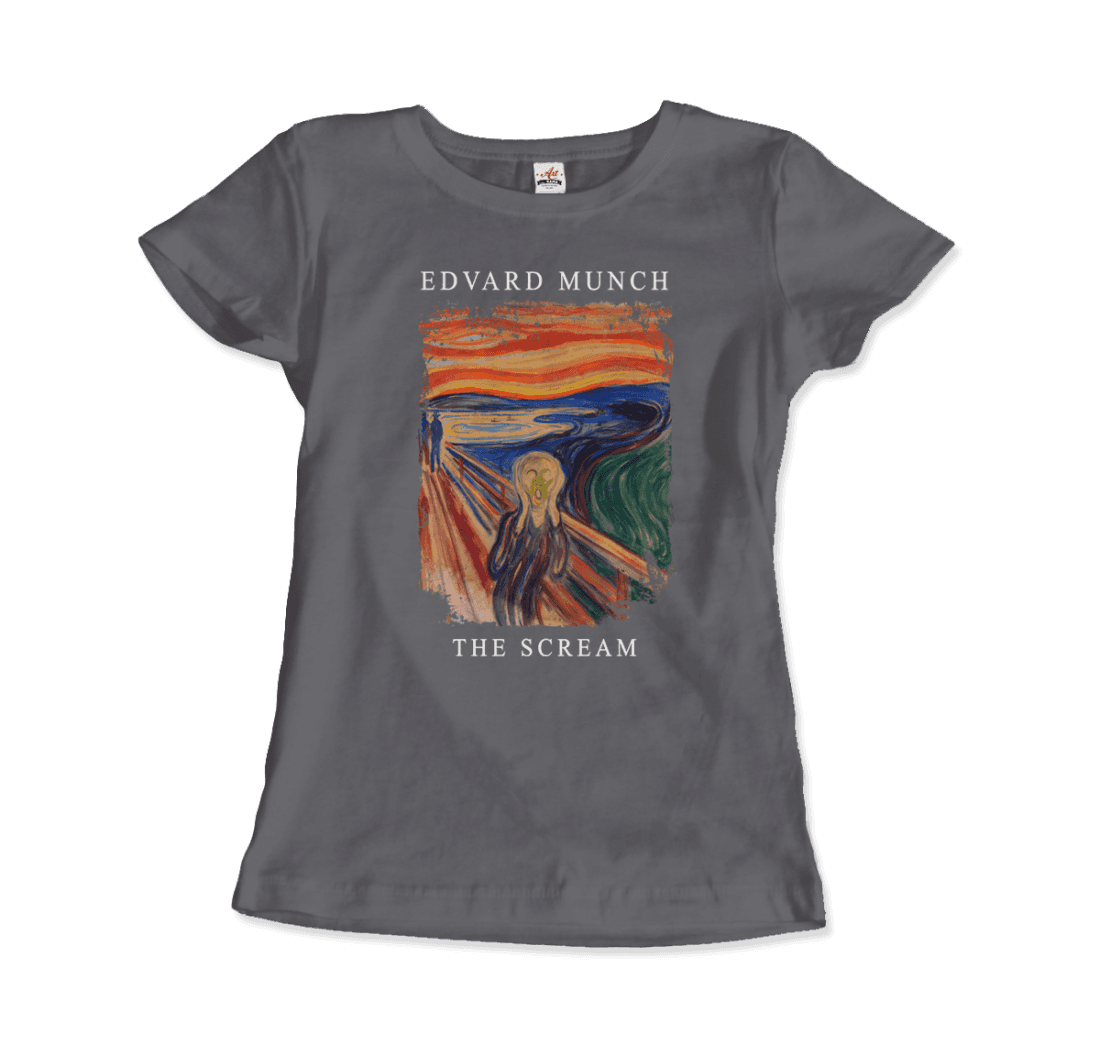 Edvard Munch - The Scream, 1893 Artwork T-Shirt-12