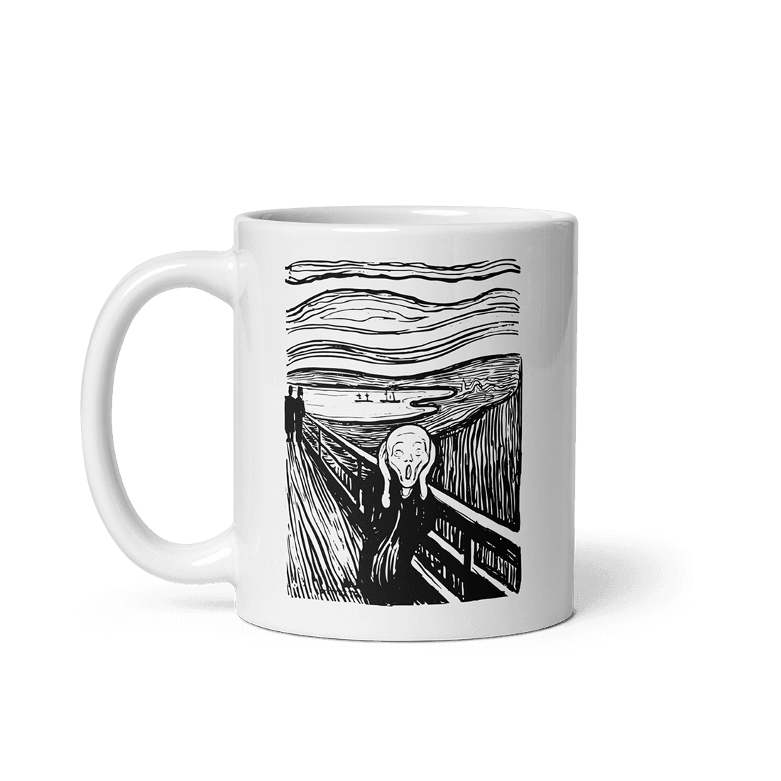 Edvard Munch - The Scream - Sketch Artwork Mug-0