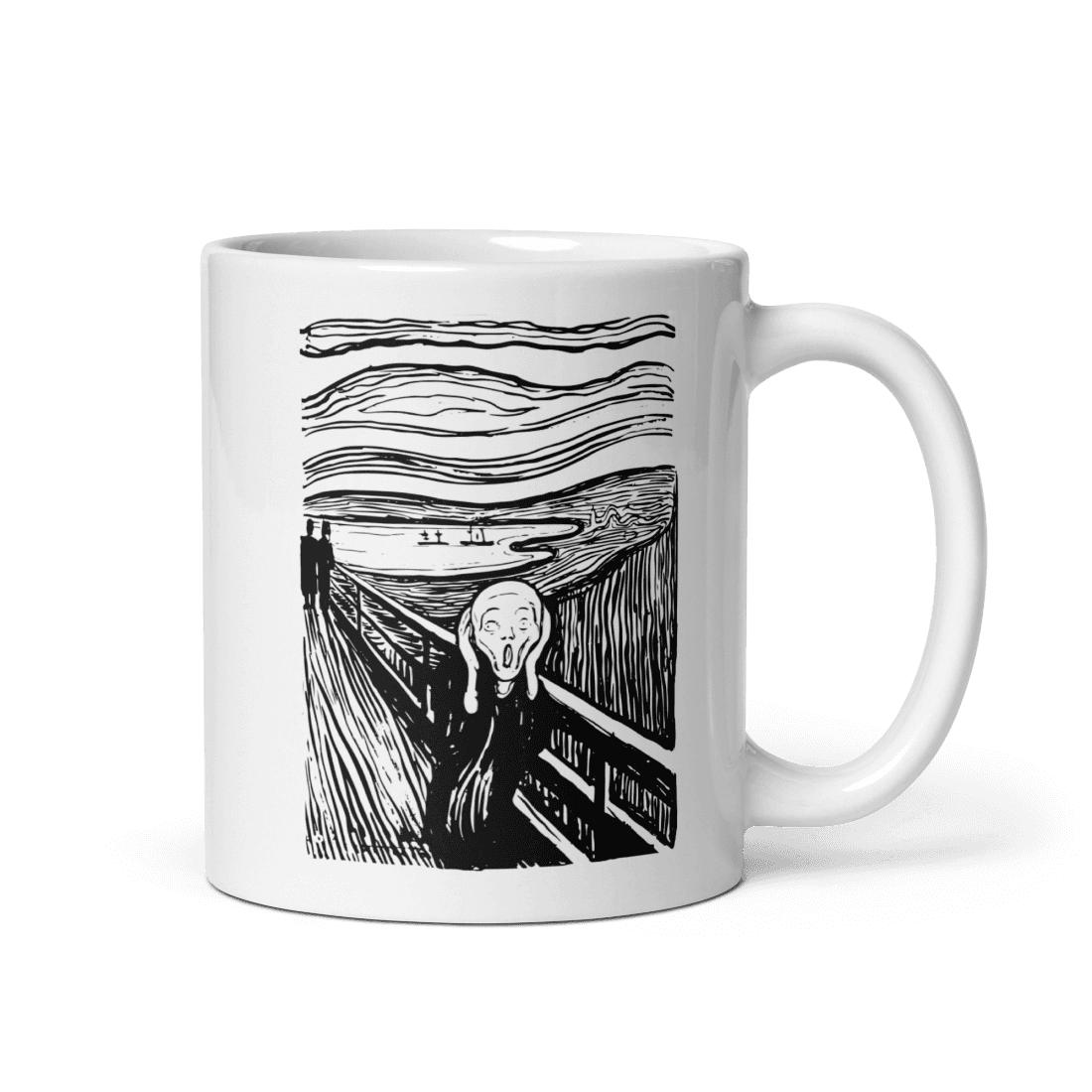 Edvard Munch - The Scream - Sketch Artwork Mug-3