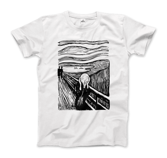 Edvard Munch - The Scream - Sketch Artwork T-Shirt-0