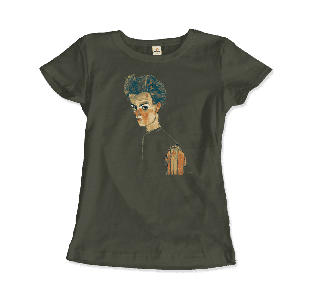 Egon Schiele Self-Portrait, Art T-Shirt-18