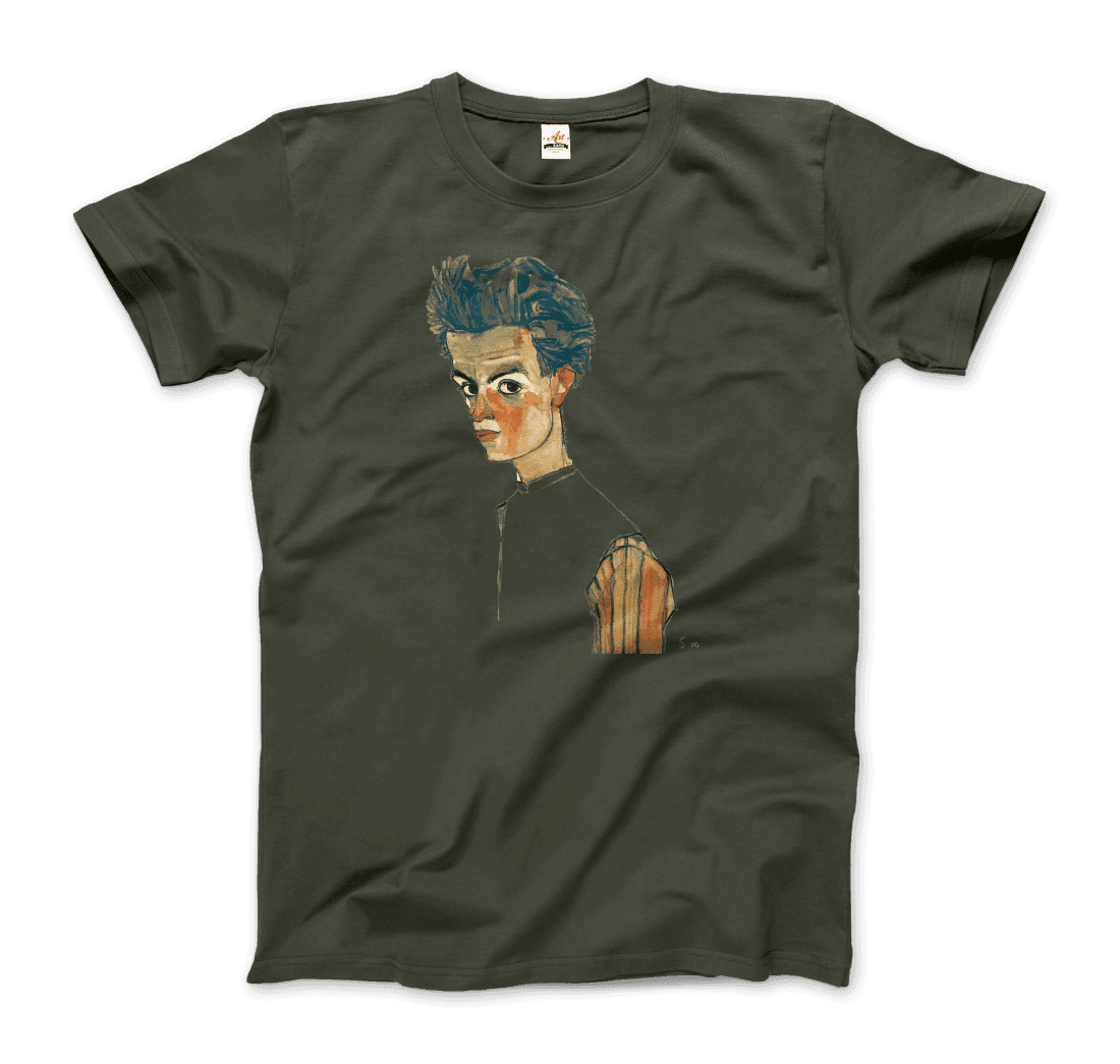 Egon Schiele Self-Portrait, Art T-Shirt-11