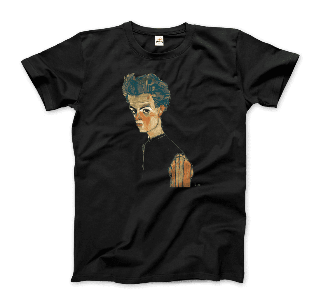 Egon Schiele Self-Portrait, Art T-Shirt-3