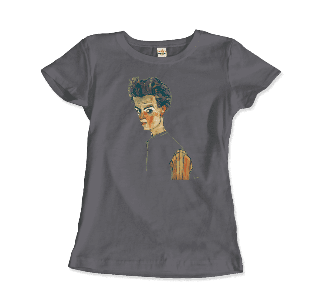 Egon Schiele Self-Portrait, Art T-Shirt-16