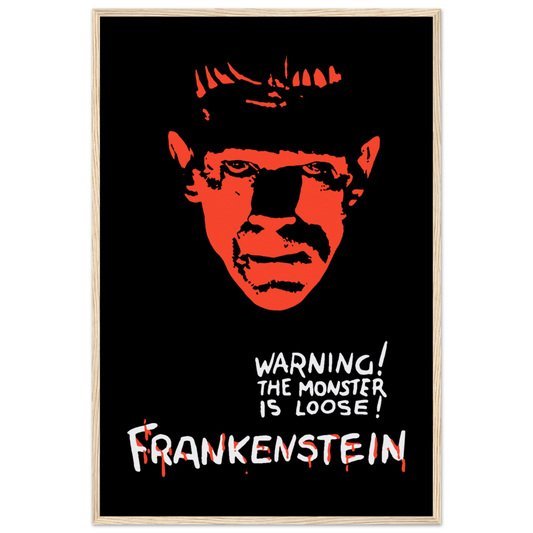 Frankenstein - 30s Sci-Fi Horror Movie Poster-0