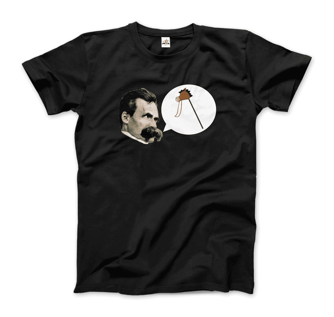 Friedrich Nietzche - Turin Horse Comic Style T-Shirt-7