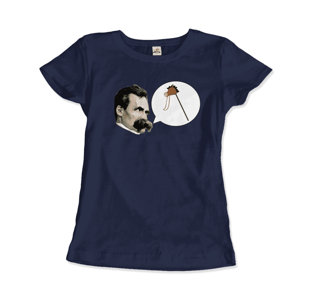 Friedrich Nietzche - Turin Horse Comic Style T-Shirt-16