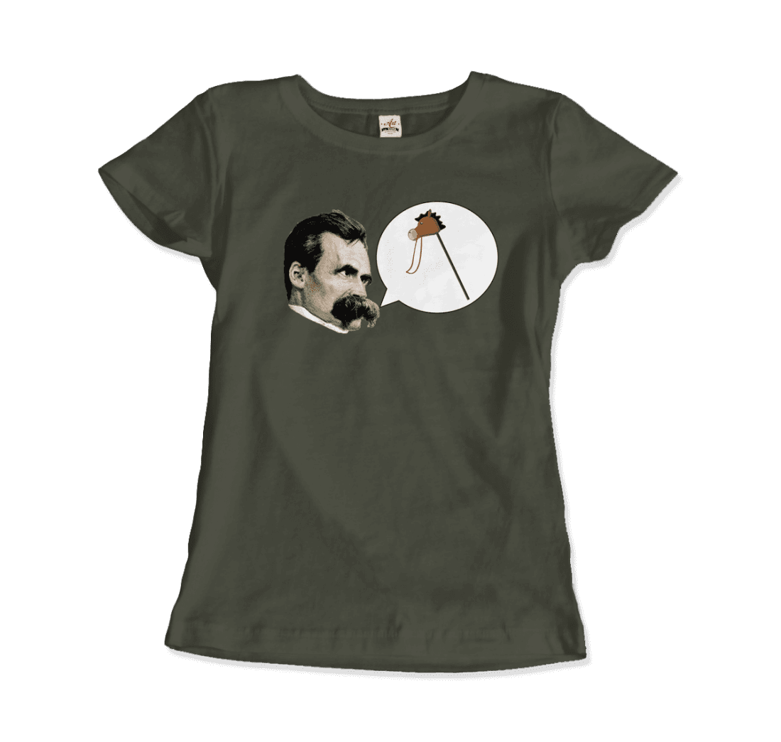 Friedrich Nietzche - Turin Horse Comic Style T-Shirt-17