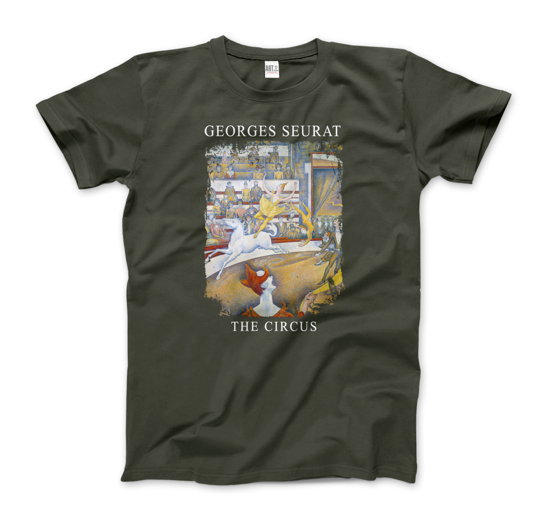 Georges Seurat - The Circus Artwork T-Shirt-4