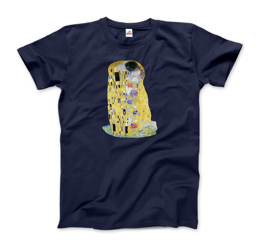 Gustav Klimt The Kiss (or The Lovers), 1908 Artwork T-Shirt-0