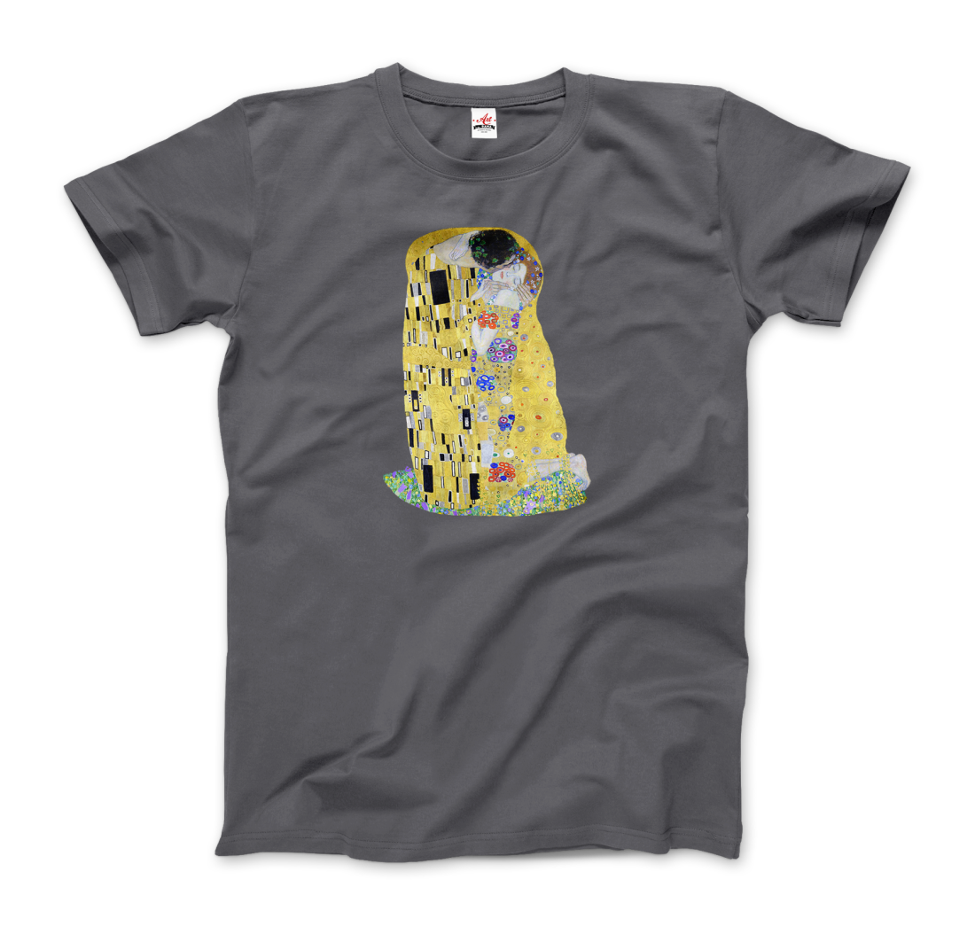 Gustav Klimt The Kiss (or The Lovers), 1908 Artwork T-Shirt-7