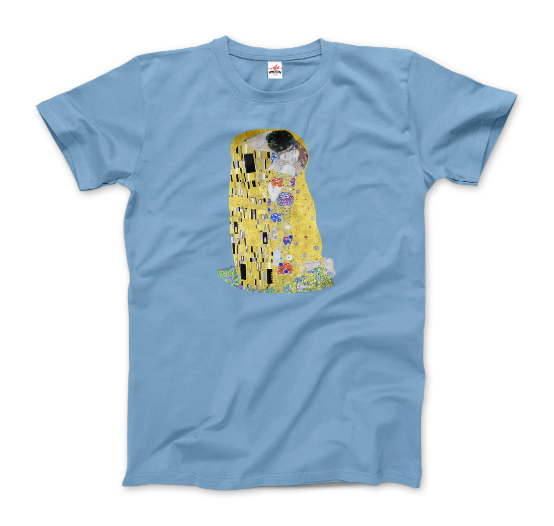 Gustav Klimt The Kiss (or The Lovers), 1908 Artwork T-Shirt-8