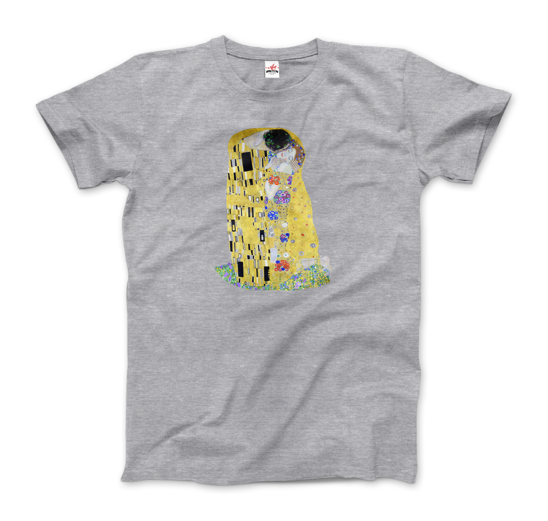 Gustav Klimt The Kiss (or The Lovers), 1908 Artwork T-Shirt-5