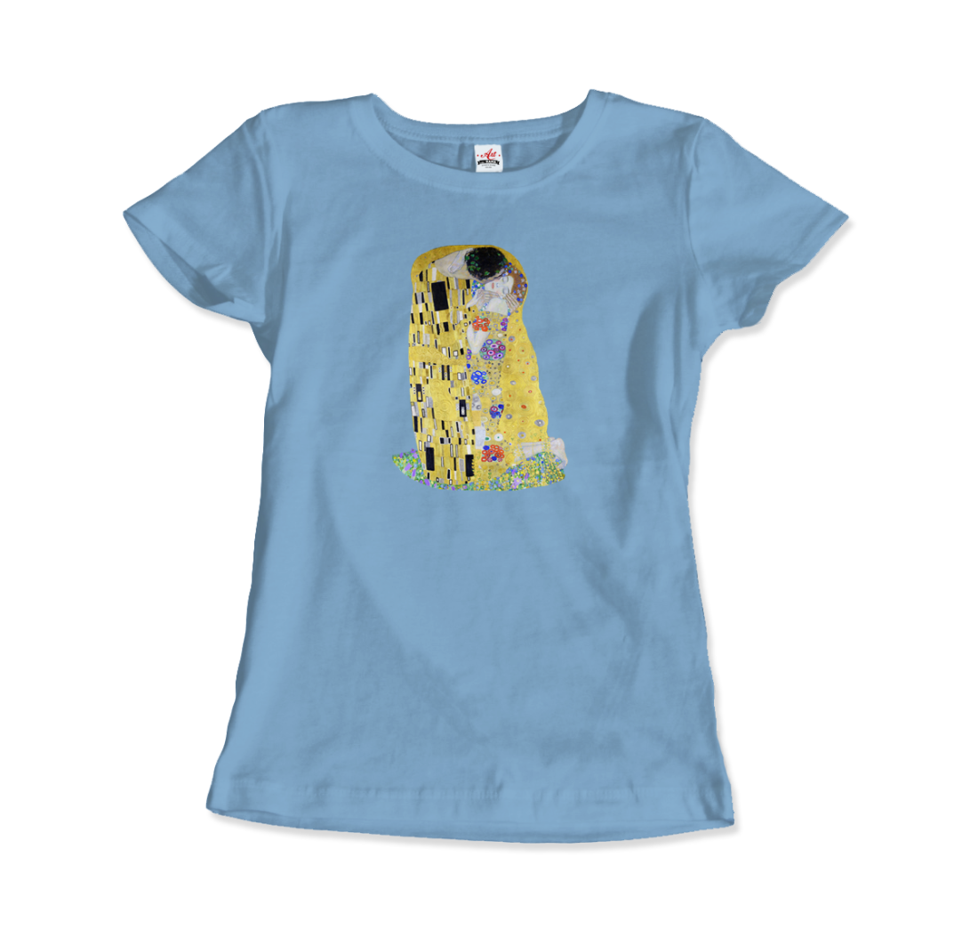 Gustav Klimt The Kiss (or The Lovers), 1908 Artwork T-Shirt-12