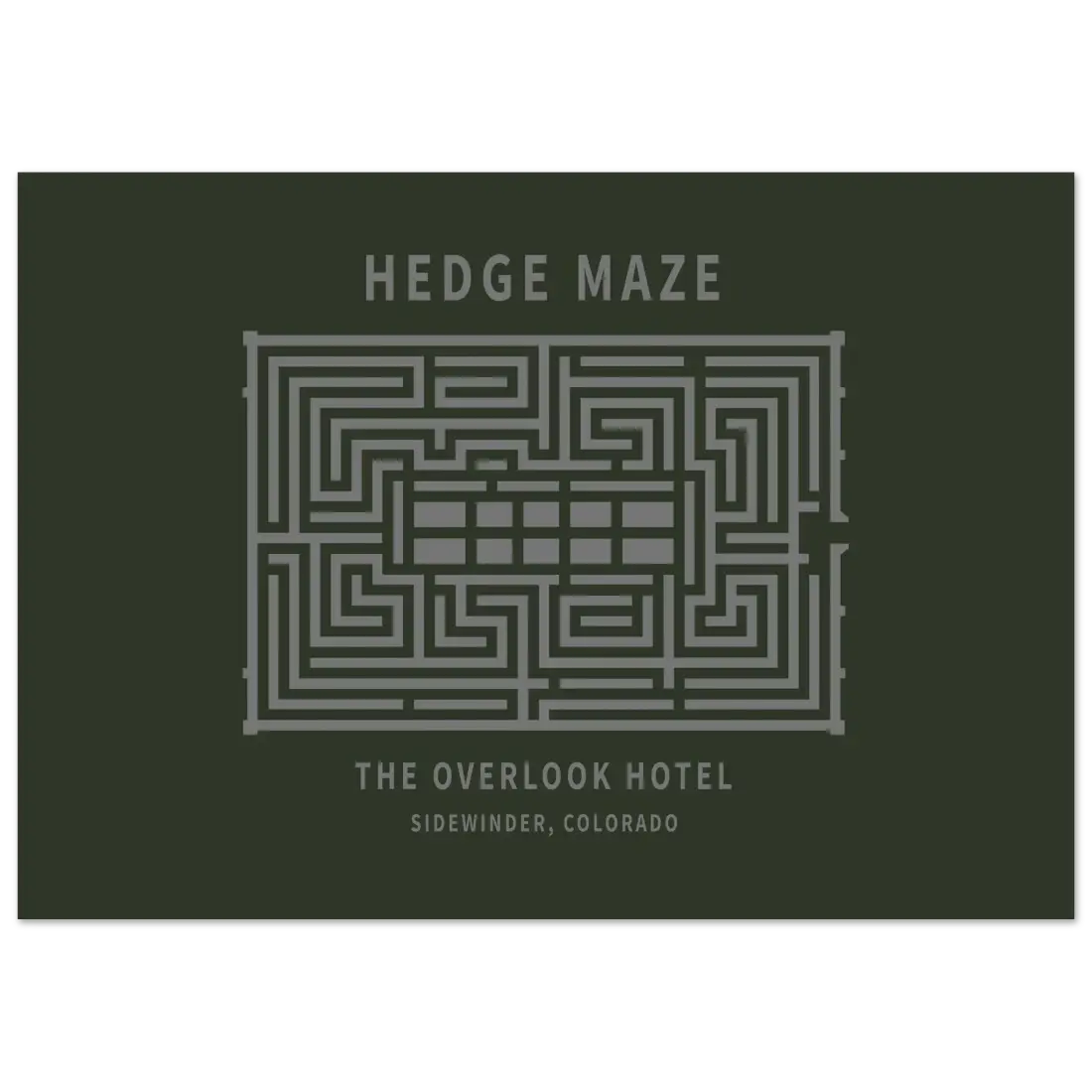 Hedge Maze, The Overlook Hotel - The Shining Movie Poster-5