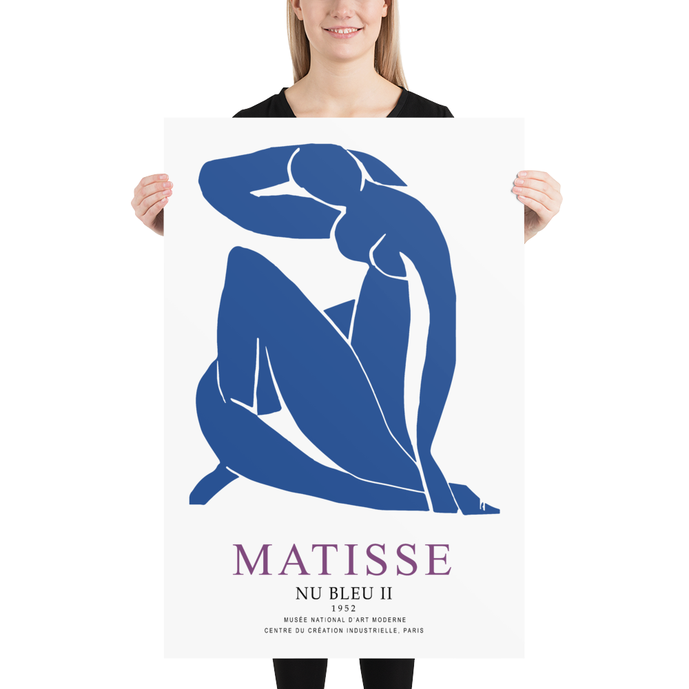 Henri Matisse Nu Bleu II (Blue Nude II) 1952 Artwork Poster-1