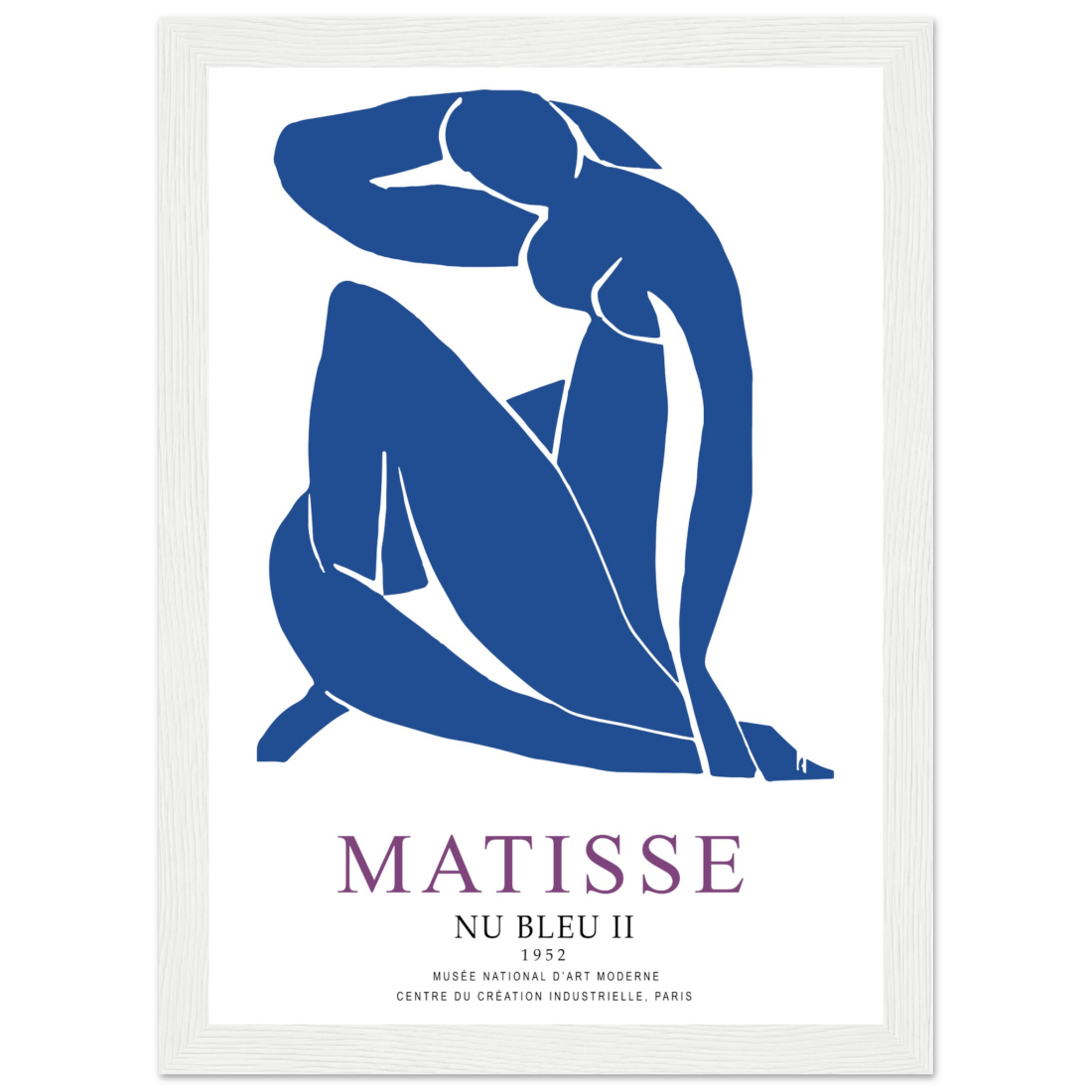 Henri Matisse Nu Bleu II (Blue Nude II) 1952 Artwork Poster-7