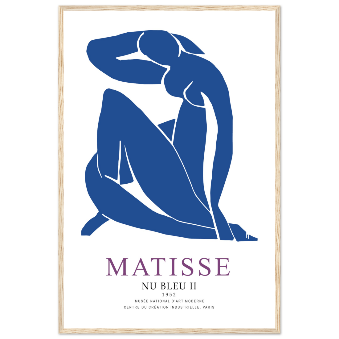 Henri Matisse Nu Bleu II (Blue Nude II) 1952 Artwork Poster-15