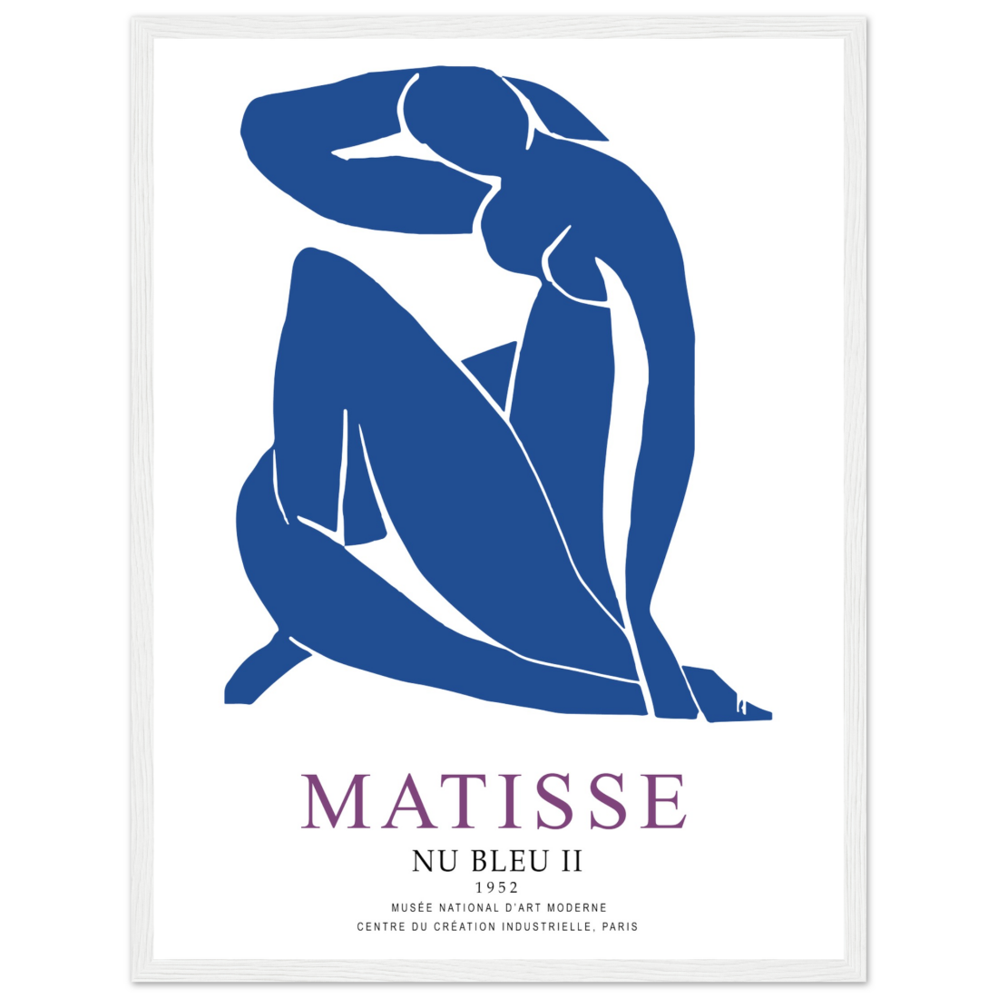 Henri Matisse Nu Bleu II (Blue Nude II) 1952 Artwork Poster-13