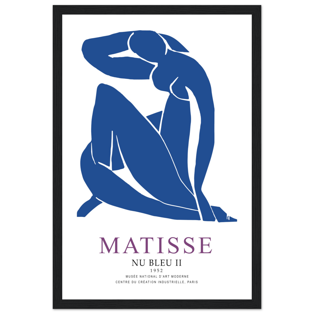 Henri Matisse Nu Bleu II (Blue Nude II) 1952 Artwork Poster-8