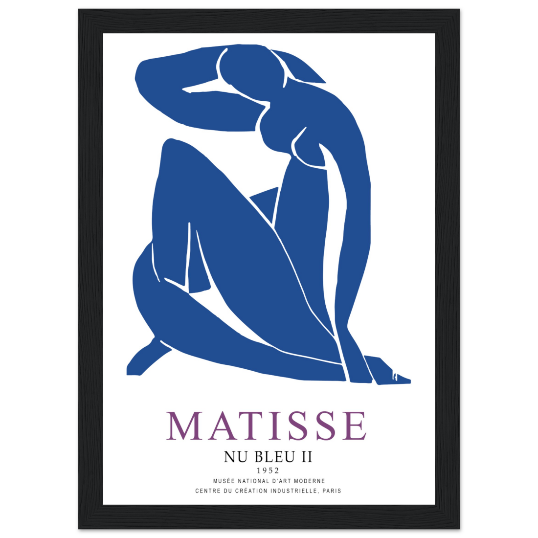 Henri Matisse Nu Bleu II (Blue Nude II) 1952 Artwork Poster-5