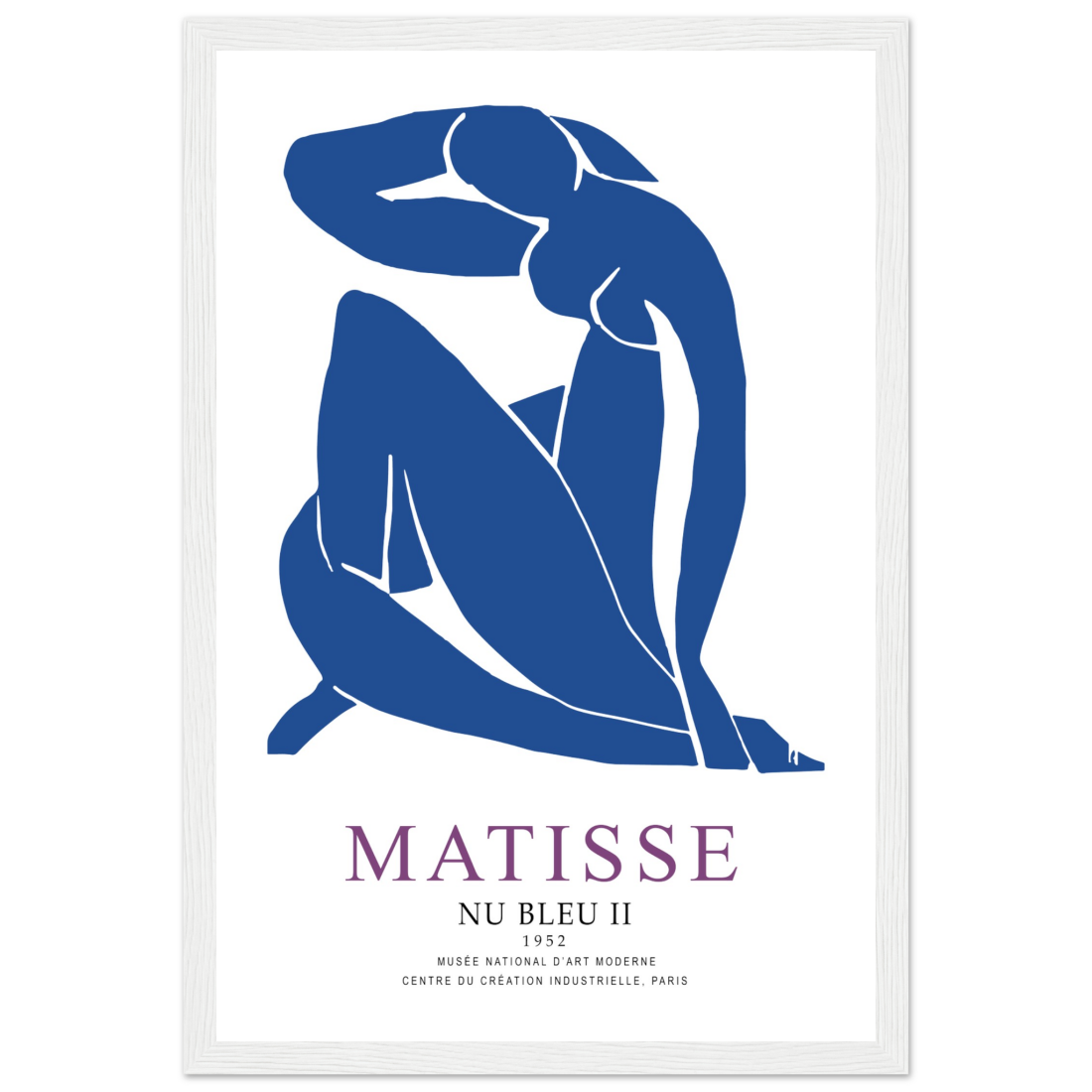 Henri Matisse Nu Bleu II (Blue Nude II) 1952 Artwork Poster-10