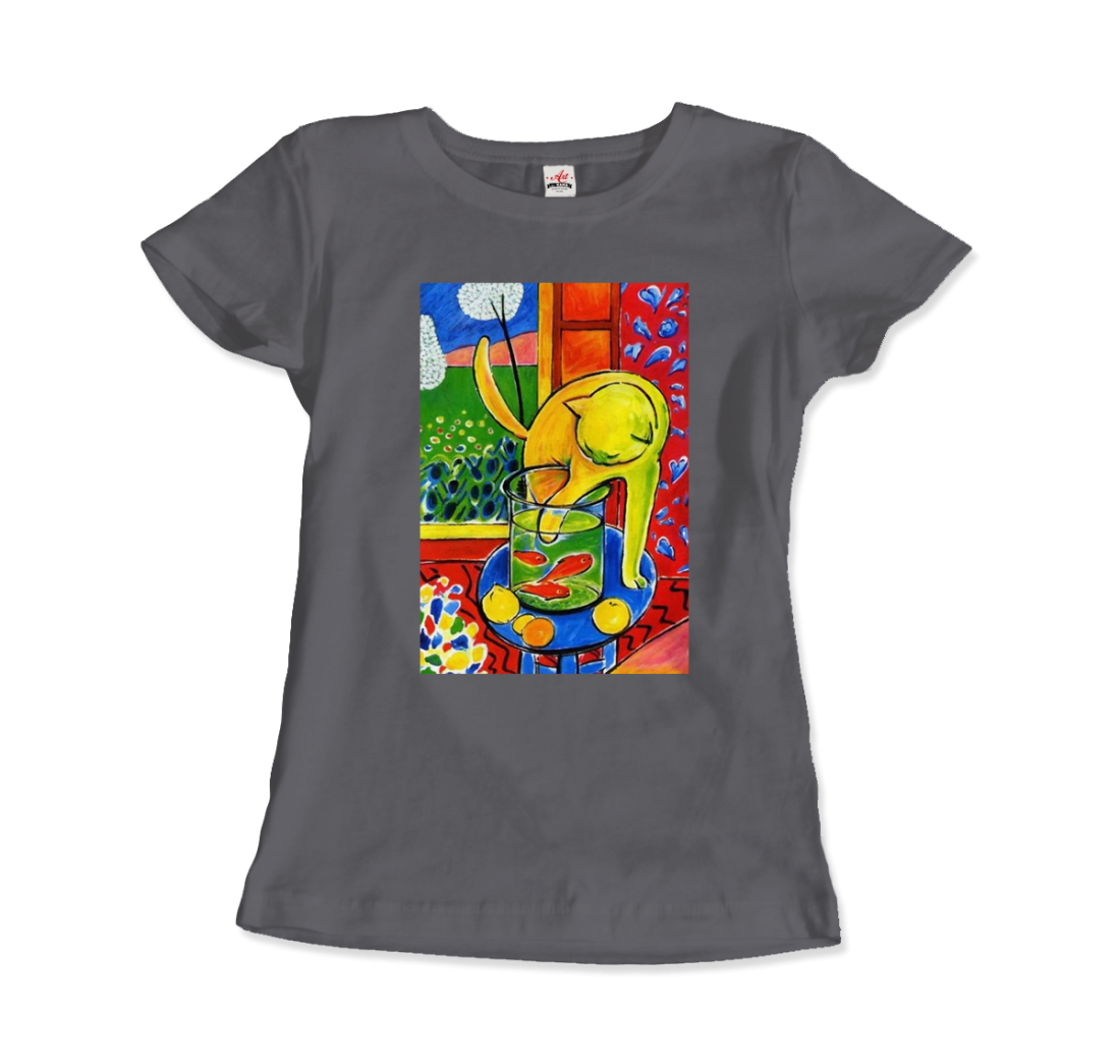 Henri Matisse The Cat With Red Fishes 1914 Artwork T-Shirt-11