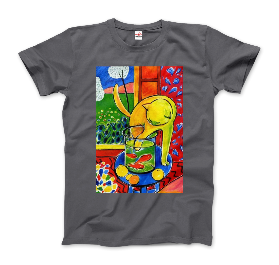 Henri Matisse The Cat With Red Fishes 1914 Artwork T-Shirt-6