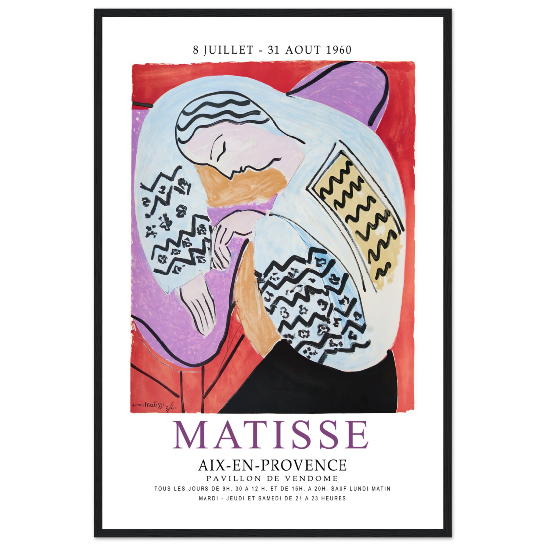 Henri Matisse The Dream - Aix-En-Provence Exhibition Poster-0