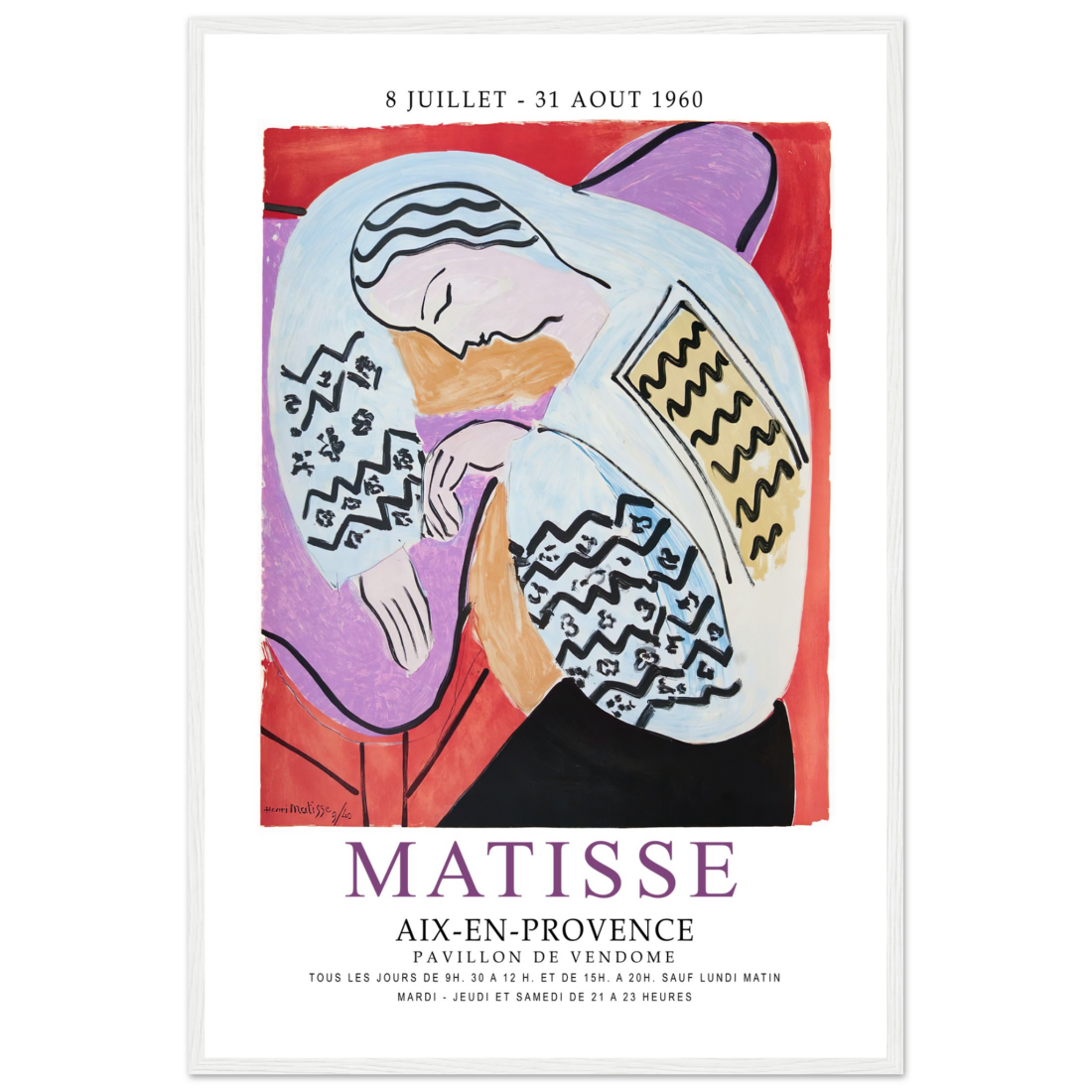 Henri Matisse The Dream - Aix-En-Provence Exhibition Poster-20